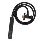 Wall Mounted Shower Set Black High Pressure Shower Head with G1/2 Caliber for Bathroom - Top-Down View