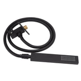 Wall Mounted Shower Set Black High Pressure Shower Head with G1/2 Caliber for Bathroom - Rear View