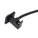 Wall Mounted Shower Set Black High Pressure Shower Head with G1/2 Caliber for Bathroom