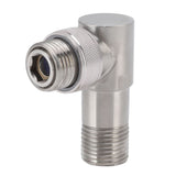 Angle Stop Valve Male G1/2 304 Stainless Steel 1 in 2 Out Integrated Design Automatic Water Stop Valve for Toilet On Off Integrated Angle Valve - Side View