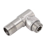 Angle Stop Valve Male G1/2 304 Stainless Steel 1 in 2 Out Integrated Design Automatic Water Stop Valve for Toilet On Off Integrated Angle Valve