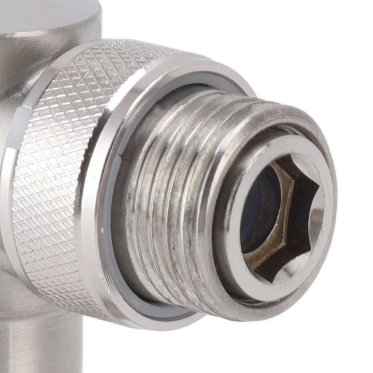 Angle Stop Valve Male G1/2 304 Stainless Steel 1 in 2 Out Integrated Design Automatic Water Stop Valve for Toilet On Off Integrated Angle Valve