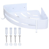 Shower Corner Organizer Aluminium Alloy Durable Rustproof Widely Used Easy Installation Corner Shower Caddy