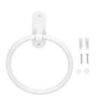 Bathroom Towel Holder Aluminium Alloy Space Saving White Elegant Style Washroom Hand Towel Rings for Hotel
