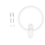 Bathroom Towel Holder Aluminium Alloy Space Saving White Elegant Style Washroom Hand Towel Rings for Hotel