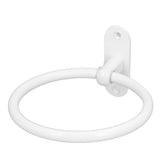 Bathroom Towel Holder Aluminium Alloy Space Saving White Elegant Style Washroom Hand Towel Rings for Hotel