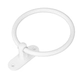 Bathroom Towel Holder Aluminium Alloy Space Saving White Elegant Style Washroom Hand Towel Rings for Hotel