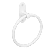 Bathroom Towel Holder Aluminium Alloy Space Saving White Elegant Style Washroom Hand Towel Rings for Hotel