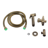 Antique Bidet Sprayer Female and Male Thread G1/2 Single Handle Antique Copper Finish Toilet Sprayer with Angle Valve