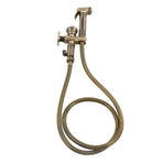 Antique Bidet Sprayer Female and Male Thread G1/2 Single Handle Antique Copper Finish Toilet Sprayer with Angle Valve