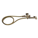 Antique Bidet Sprayer Female and Male Thread G1/2 Single Handle Antique Copper Finish Toilet Sprayer with Angle Valve