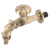 Antique Faucet G1/2 Engraved Brass Vintage Bronze Horse Shape Hanging Bathroom Sink Faucet Internal Thread