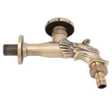 Antique Faucet G1/2 Engraved Brass Vintage Bronze Horse Shape Hanging Bathroom Sink Faucet Internal Thread