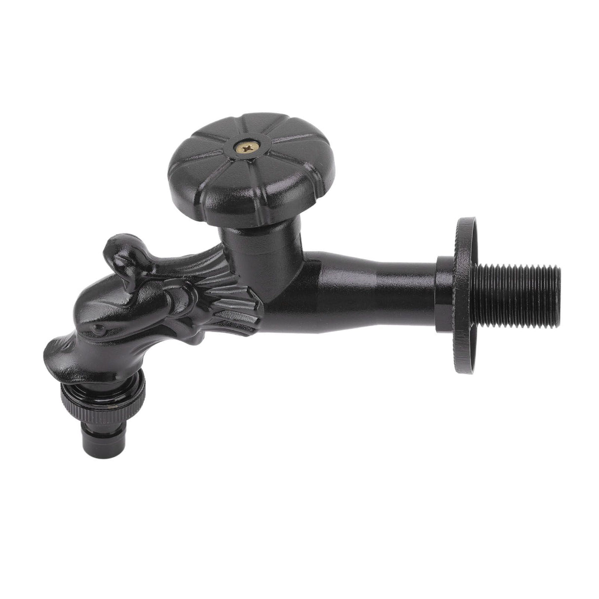 Copper Bathroom Sink Faucets Antique Efficient Multipurpose Engraved Retro Faucet for Bathroom Outdoor Black