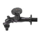 Copper Bathroom Sink Faucets Antique Efficient Multipurpose Engraved Retro Faucet for Bathroom Outdoor Black - Side View