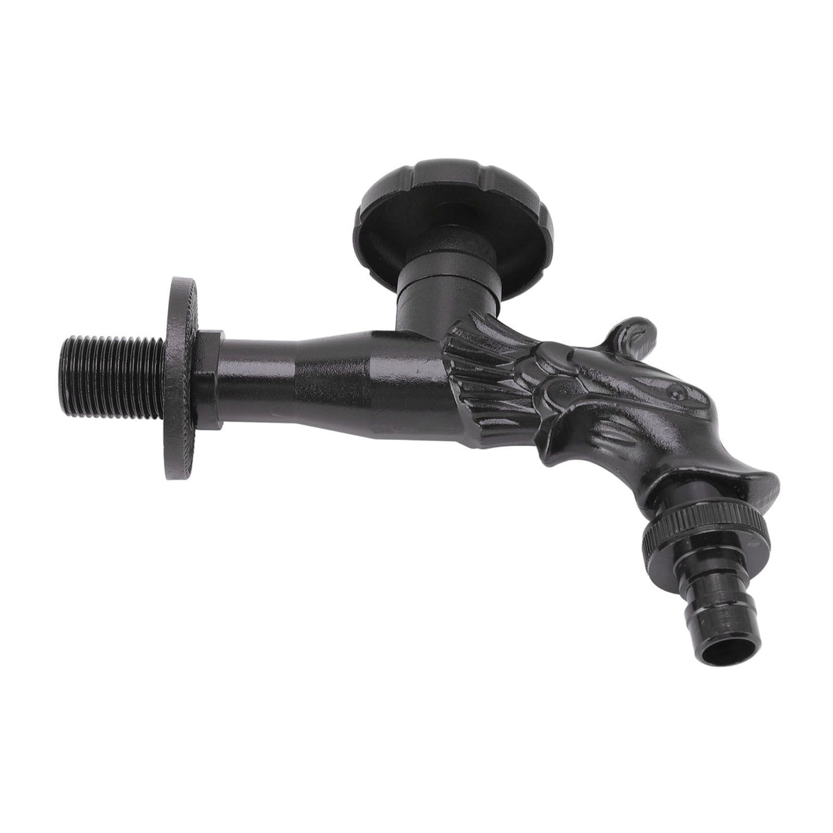 Copper Bathroom Sink Faucets Antique Efficient Multipurpose Engraved Retro Faucet for Bathroom Outdoor Black