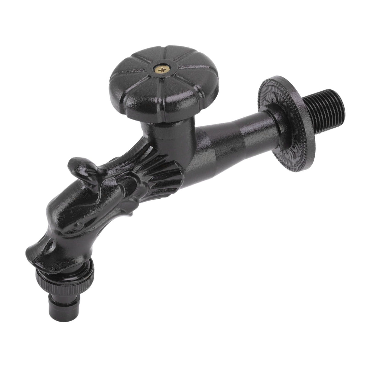 Copper Bathroom Sink Faucets Antique Efficient Multipurpose Engraved Retro Faucet for Bathroom Outdoor Black