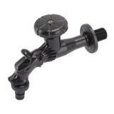 Copper Bathroom Sink Faucets Antique Efficient Multipurpose Engraved Retro Faucet for Bathroom Outdoor Black - Rear View