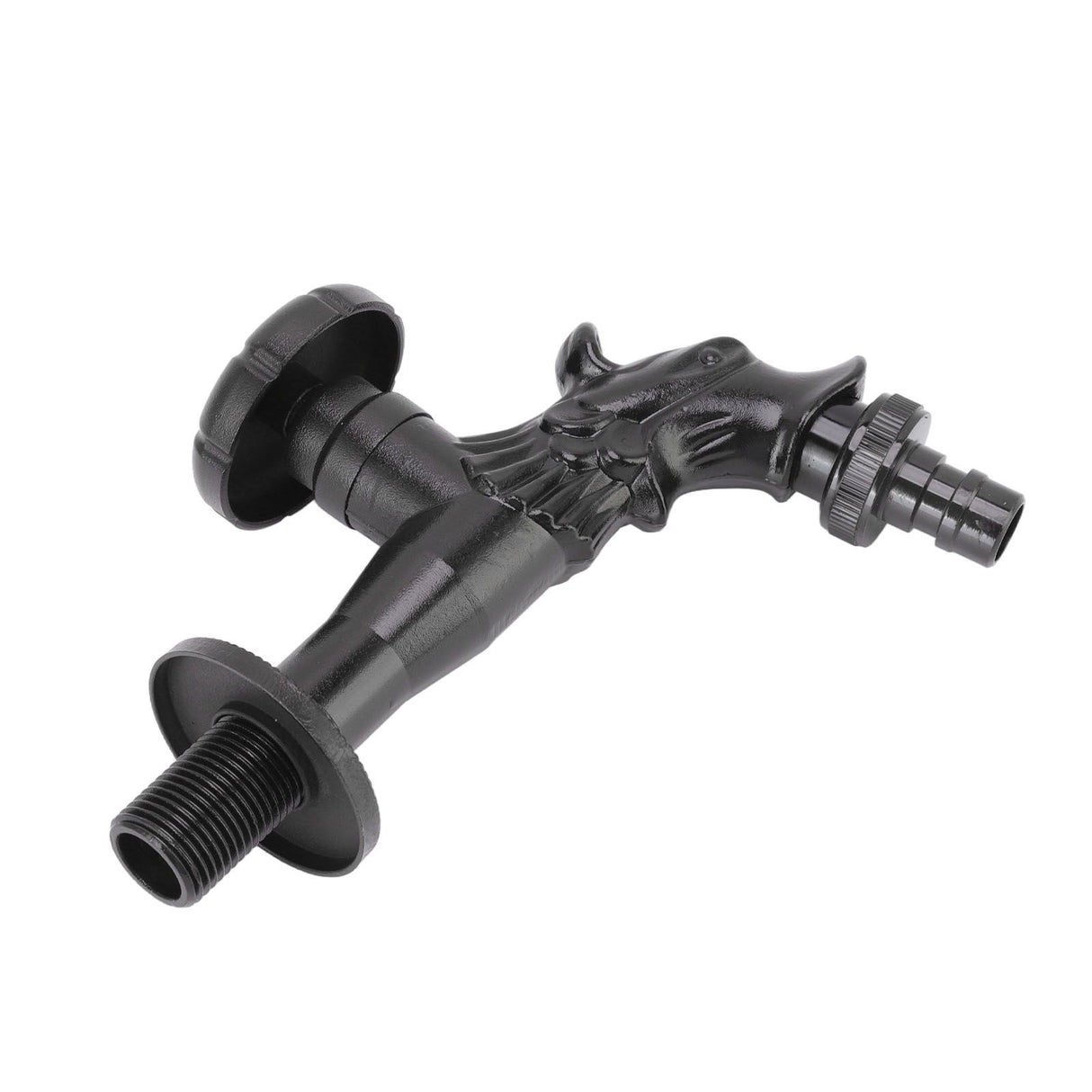 Copper Bathroom Sink Faucets Antique Efficient Multipurpose Engraved Retro Faucet for Bathroom Outdoor Black