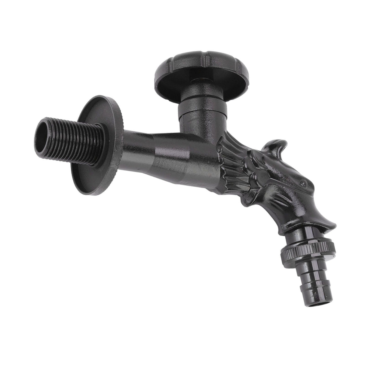 Copper Bathroom Sink Faucets Antique Efficient Multipurpose Engraved Retro Faucet for Bathroom Outdoor Black