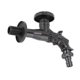 Copper Bathroom Sink Faucets Antique Efficient Multipurpose Engraved Retro Faucet for Bathroom Outdoor Black