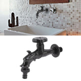 Copper Bathroom Sink Faucets Antique Efficient Multipurpose Engraved Retro Faucet for Bathroom Outdoor Black