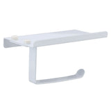 Toilet Paper Holder Phone Shelf Stainless Steel Anti Rust Prevent Slipping Towel Rack for Bathroom Kitchen - Side View