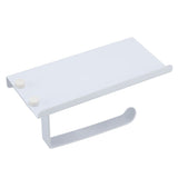Toilet Paper Holder Phone Shelf Stainless Steel Anti Rust Prevent Slipping Towel Rack for Bathroom Kitchen - Top-Down View