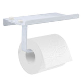 Toilet Paper Holder Phone Shelf Stainless Steel Anti Rust Prevent Slipping Towel Rack for Bathroom Kitchen - Extra Image