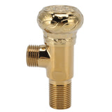 Angle Stop Valve Gold Antique Full Copper Carving Thicken Cold Hot Faucet Water Stop Valve for Bathroom Kitchen