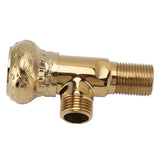 Angle Stop Valve Gold Antique Full Copper Carving Thicken Cold Hot Faucet Water Stop Valve for Bathroom Kitchen