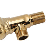 Angle Stop Valve Gold Antique Full Copper Carving Thicken Cold Hot Faucet Water Stop Valve for Bathroom Kitchen - Extra Image
