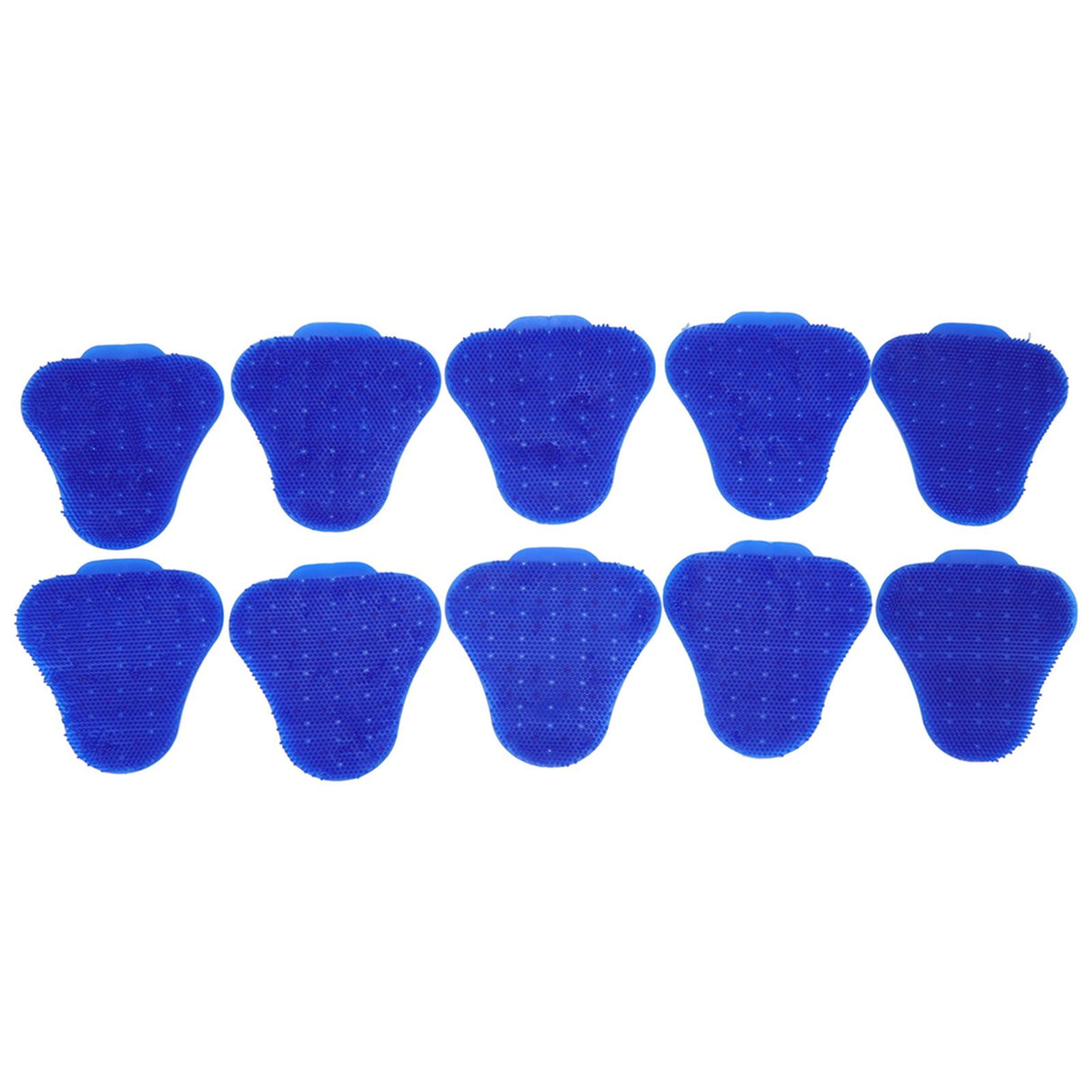 10pcs Urinal Screen Deodorizers Triangle Anti Splash Deodorizer Scented Urinal Screen Mat for Restroom Blue