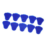 10pcs Urinal Screen Deodorizers Triangle Anti Splash Deodorizer Scented Urinal Screen Mat for Restroom Blue - Side View