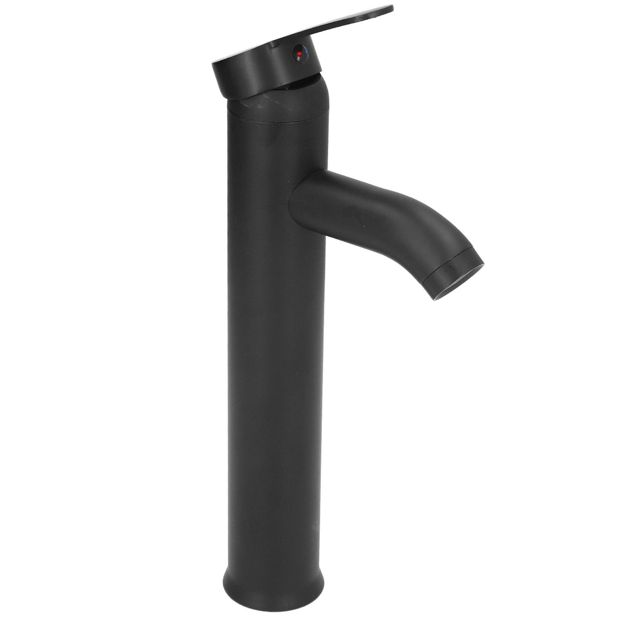 Black Faucet Bathroom G1/2 Stainless Steel Easy Control Matte Black Tall Vessel Sink Faucet with 2 Hoses for Bathroom
