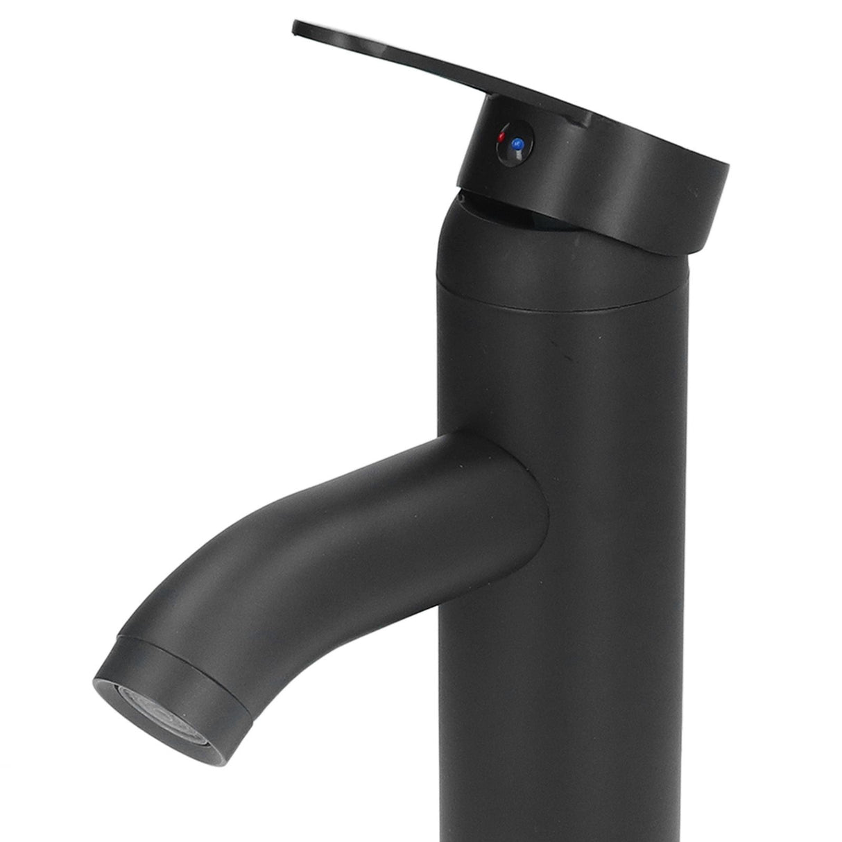 Black Faucet Bathroom G1/2 Stainless Steel Easy Control Matte Black Tall Vessel Sink Faucet with 2 Hoses for Bathroom