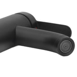 Black Faucet Bathroom G1/2 Stainless Steel Easy Control Matte Black Tall Vessel Sink Faucet with 2 Hoses for Bathroom