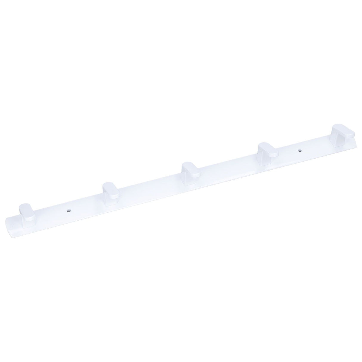 Wall Mounted Coat Rack Modern Stylish Coat Hanger Rack with 5 Hooks for Bathroom Living Room White