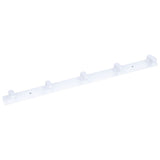 Wall Mounted Coat Rack Modern Stylish Coat Hanger Rack with 5 Hooks for Bathroom Living Room White - Front View