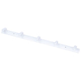 Wall Mounted Coat Rack Modern Stylish Coat Hanger Rack with 5 Hooks for Bathroom Living Room White - Side View