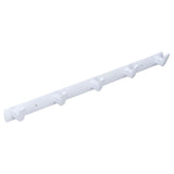 Wall Mounted Coat Rack Modern Stylish Coat Hanger Rack with 5 Hooks for Bathroom Living Room White - 45-Degree Angle