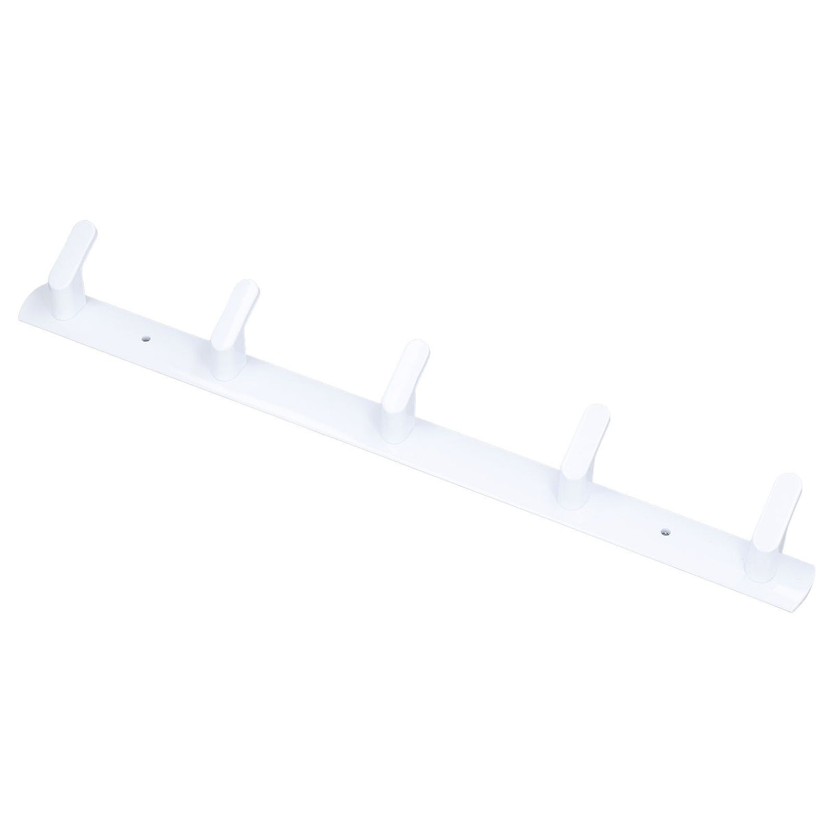 Wall Mounted Coat Rack Modern Stylish Coat Hanger Rack with 5 Hooks for Bathroom Living Room White