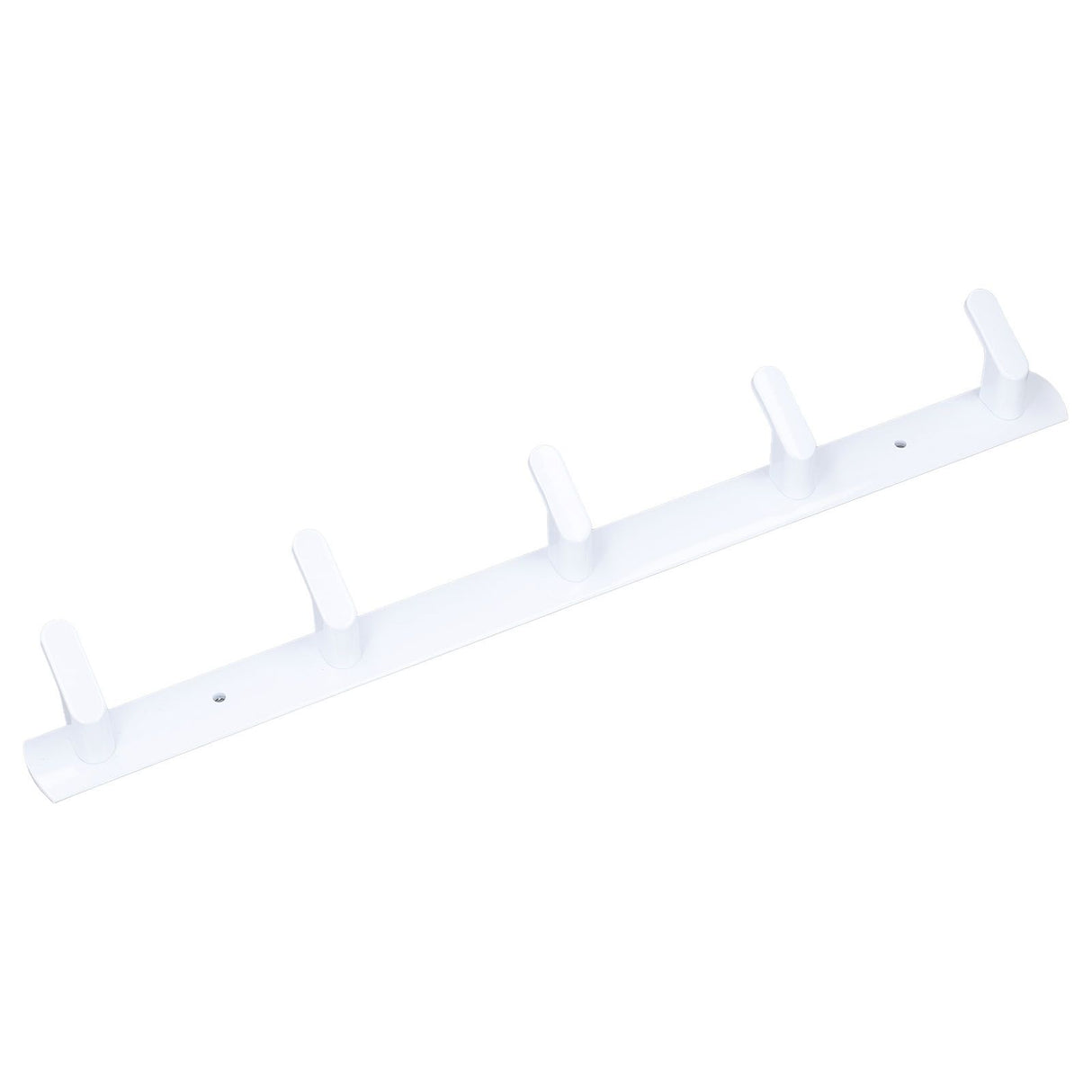 Wall Mounted Coat Rack Modern Stylish Coat Hanger Rack with 5 Hooks for Bathroom Living Room White