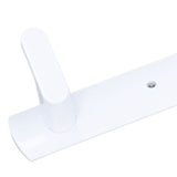Wall Mounted Coat Rack Modern Stylish Coat Hanger Rack with 5 Hooks for Bathroom Living Room White