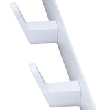 Wall Mounted Coat Rack Modern Stylish Coat Hanger Rack with 5 Hooks for Bathroom Living Room White