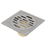 Shower Floor Drain Odourless Prevents Backflow Stainless Steel Shower Drain for Bathroom Toilet Kitchen - Low Angle