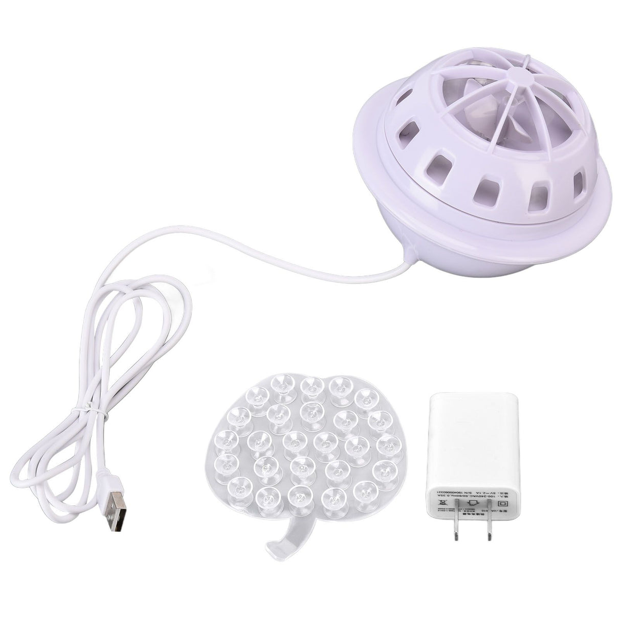 Mini Ultrasonic Dishwasher Portable USB Household Fruit Dishwasher for Home KitchenWhite