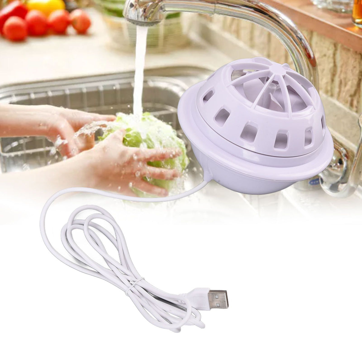 Mini Ultrasonic Dishwasher Portable USB Household Fruit Dishwasher for Home KitchenWhite