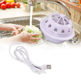 Mini Ultrasonic Dishwasher Portable USB Household Fruit Dishwasher for Home KitchenWhite