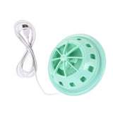 Mini Ultrasonic Dishwasher Portable USB Household Fruit Dishwasher for Home KitchenGreen